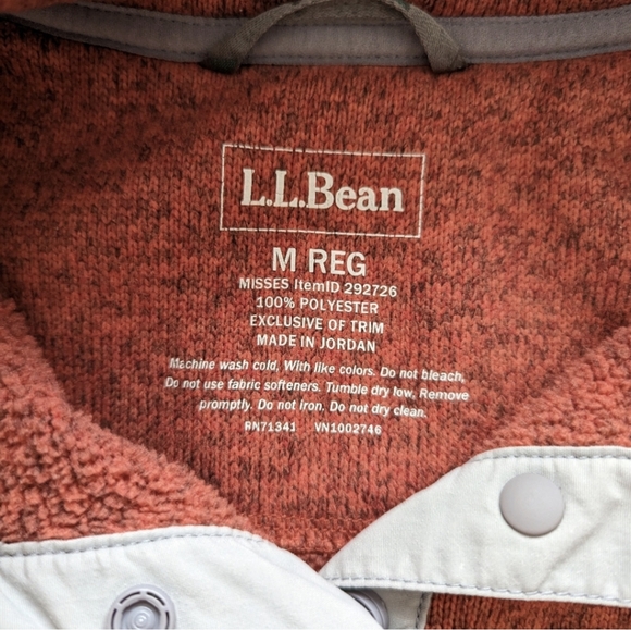 L.L. Bean Sweater Fleece Pullover - Picture 3 of 4